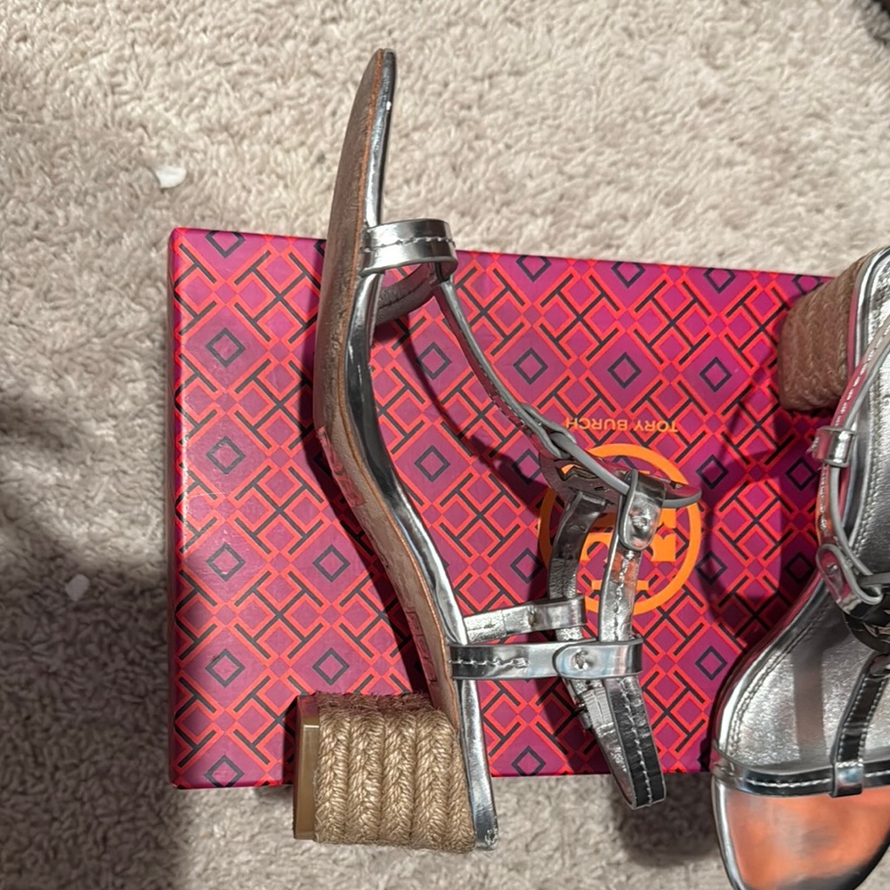 Tory Burch Silver Women's Sandals - Picture 3 of 7